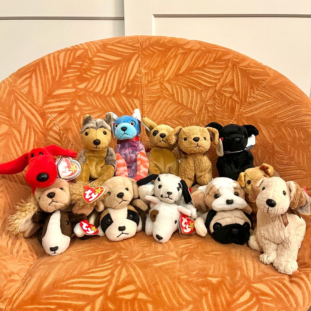 Vintage Ty Beanie Baby Dog Bundle
